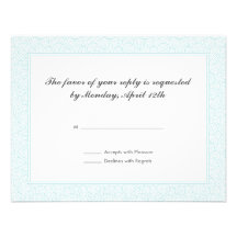 Tarjeta espiral de RSVP Anuncio