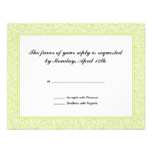 Tarjeta espiral de RSVP Comunicados