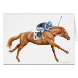 Tarjeta excelente del caballo de carreras