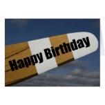 Tarjeta experimental del feliz cumpleaños del aero
