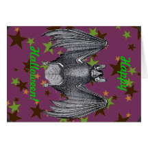 Tarjeta extravagantemente de Halloween