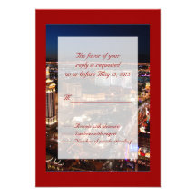 Tarjeta fabulosa de Las Vegas RSVP Comunicado