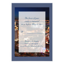 Tarjeta fabulosa de Las Vegas RSVP Comunicado