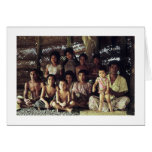 Tarjeta, FAMILIA SAMOANA PORTRAIT, SAVAII, 1968