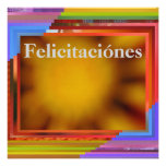 Tarjeta - Felicitaciónes - arte abstracto Comunicado