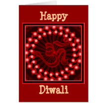Tarjeta feliz de Diwali