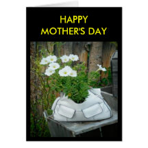 Tarjeta FELIZ de la flor del DÍA de MADRE