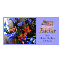 Tarjeta feliz de la foto de Pascua Tarjeta Fotográfica Personalizada