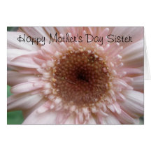 Tarjeta feliz de la hermana del día de madre