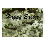 Tarjeta feliz de la rama del Dogwood de Pascua
