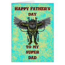 Tarjeta feliz fresca del día de padre del papá est