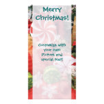 Tarjeta festiva de la foto de las Felices Navidad Tarjetas Fotográficas