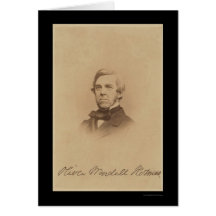 Tarjeta firmada Holmes 1875 de Oliverio Wendell