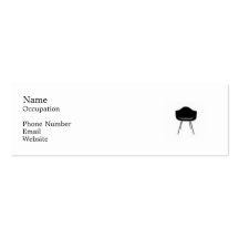 tarjeta flaca del interiorista plantilla de tarjeta personal