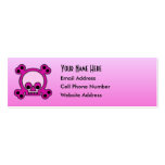 Tarjeta flaca del perfil del cráneo de Gurly Tarjeta Personal
