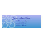 Tarjeta flaca del perfil y de visita de la flor az tarjeta personal