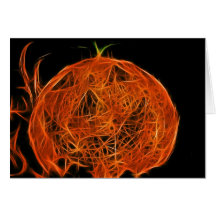 Tarjeta "Flamin Jack " de Halloween