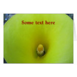Tarjeta - flor amarilla de la cala