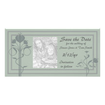 Tarjeta floral de la foto tarjetas personales