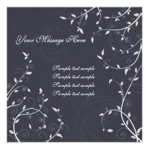 Tarjeta floral de la invitación