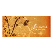 Tarjeta floral del estante del Grunge Lona