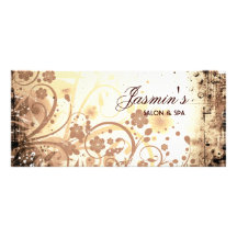 Tarjeta floral del estante del Grunge Lona