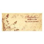 Tarjeta floral del estante del Grunge Lona
