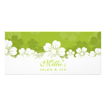 Tarjeta floral del estante del Grunge Plantilla De Lona