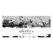 Tarjeta floral del estante del Grunge Lonas Publicitarias