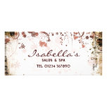 Tarjeta floral del estante del Grunge Lona Personalizada