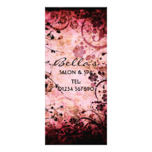 Tarjeta floral del estante del Grunge Tarjeta Publicitaria Personalizada