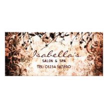 Tarjeta floral del estante del Grunge Tarjeta Publicitaria Personalizada