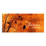 Tarjeta floral del estante del Grunge Tarjetas Publicitarias