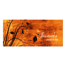 Tarjeta floral del estante del Grunge Tarjetas Publicitarias