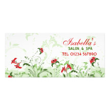 Tarjeta floral del estante del Grunge Plantilla De Lona