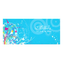 Tarjeta floral del estante del Grunge Tarjetas Publicitarias Personalizadas