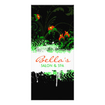 Tarjeta floral del estante del Grunge Lonas Publicitarias