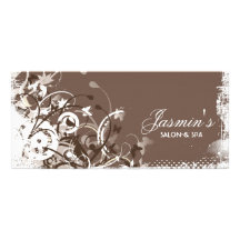 Tarjeta floral del estante del Grunge Lonas Personalizadas