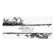 Tarjeta floral del estante del Grunge Plantillas De Lonas
