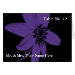Tarjeta floral del lugar de la tabla del girasol p