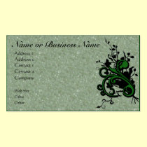 Tarjeta floral del perfil del negocio del Flourish tarjetas de negocio