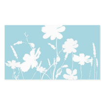 Tarjeta floral del perfil tarjeta de visita