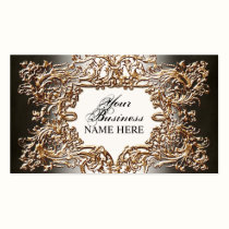 Tarjeta floral del remolino de la mirada barroca e tarjetas de negocio