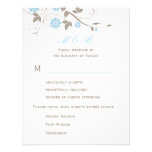 Tarjeta floral moderna de RSVP que se casa - aguam Comunicado