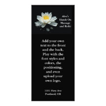 Tarjeta flotante del estante de la flor de Lotus Tarjetas Publicitarias