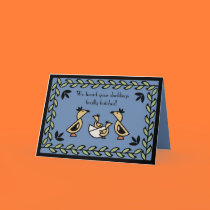 Tarjeta gemela de la enhorabuena de los bebés del  tarjetas