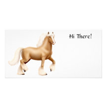 Tarjeta gitana de la foto del caballo de proyecto tarjeta fotografica  