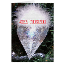 Tarjeta glamorosa del ornamento