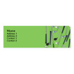 Tarjeta Golfing del perfil tarjetas de negocio