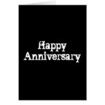 Tarjeta gótica del "aniversario feliz"